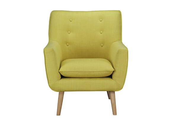 V-146RETRO CHAIR - MUSTARD front